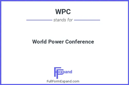 Full form of WPC