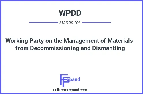 Full form of WPDD