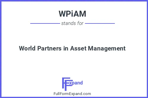 Full form of WPiAM