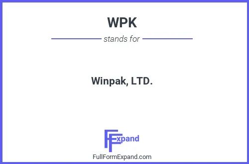 Full form of WPK