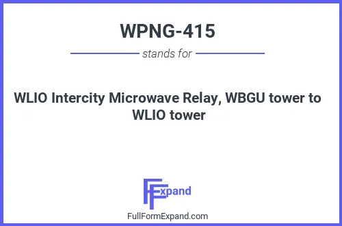 Full form of WPNG-415