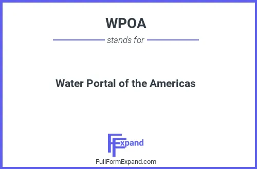 Full form of WPOA