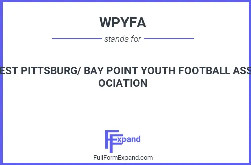 Full form of WPYFA