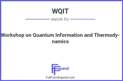 Full form of WQIT