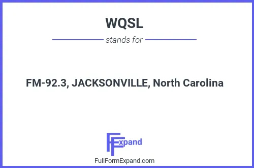 Full form of WQSL