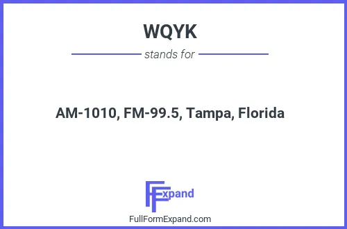 Full form of WQYK