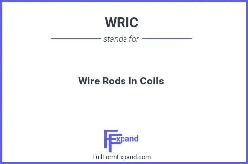 Full form of WRIC