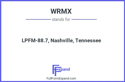 Full form of WRMX