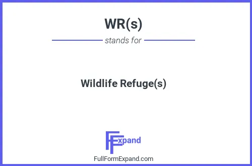 Full form of WR(s)