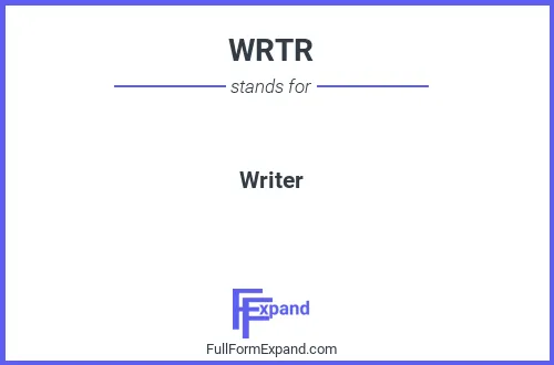 Full form of WRTR