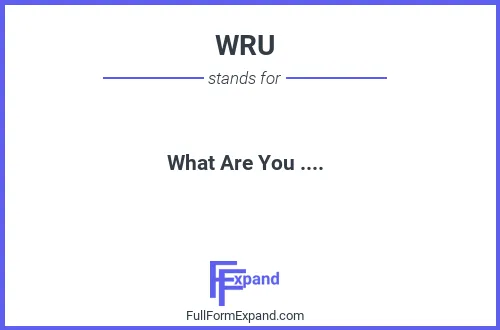 Full form of WRU