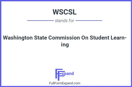 Full form of WSCSL
