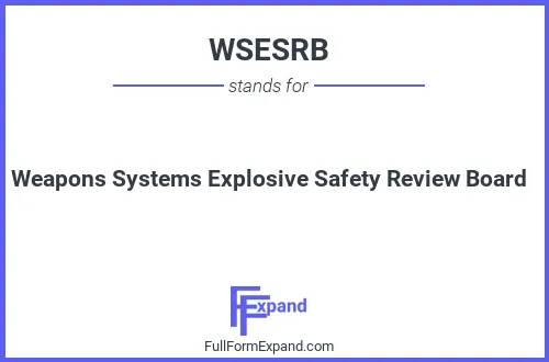 Full form of WSESRB