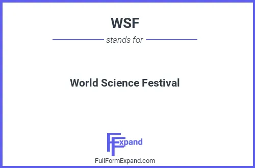 Full form of WSF