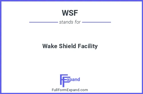 Full form of WSF