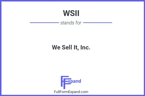 Full form of WSII
