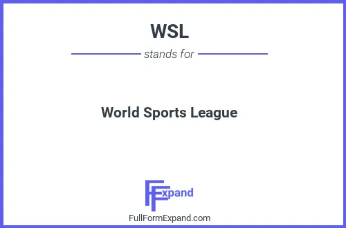 Full form of WSL