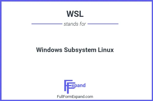 Full form of WSL
