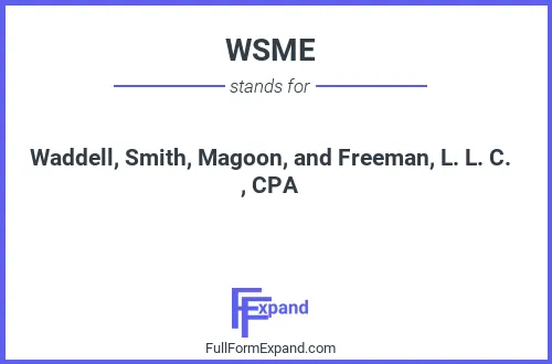 Full form of WSME