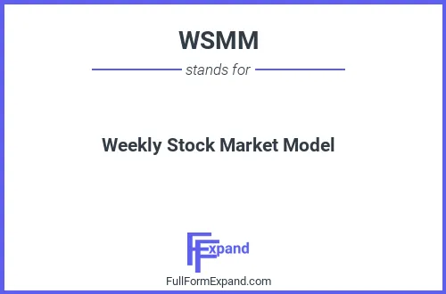 Full form of WSMM
