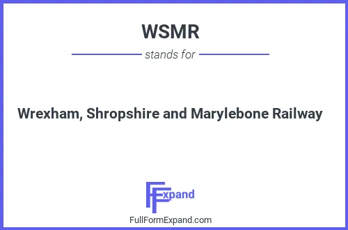 Full form of WSMR