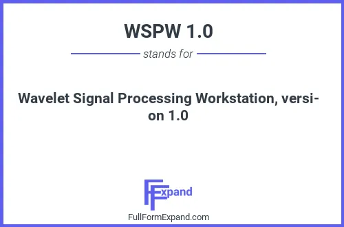Full form of WSPW 1.0