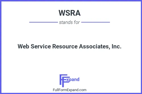 Full form of WSRA