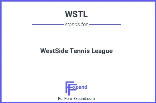 Full form of WSTL