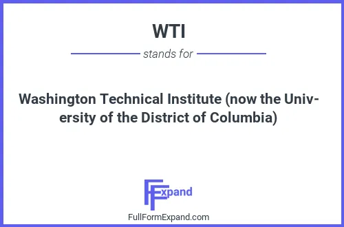 Full form of WTI