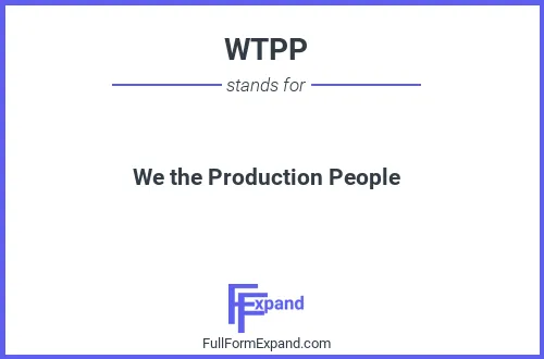 Full form of WTPP