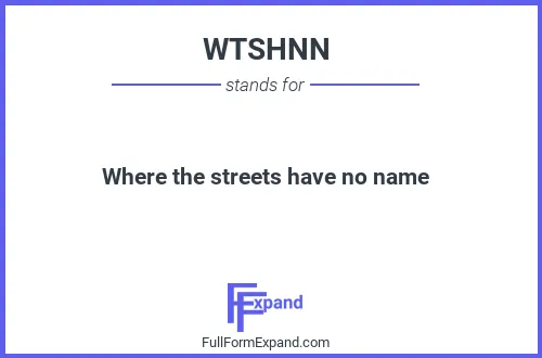 Full form of WTSHNN