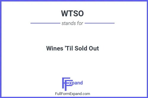 Full form of WTSO