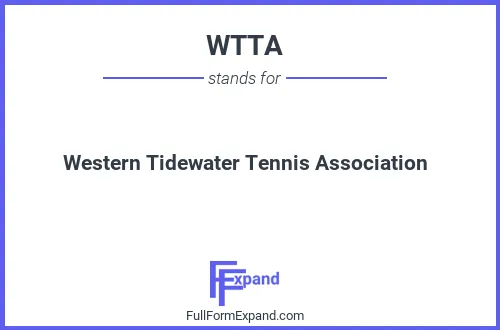 Full form of WTTA