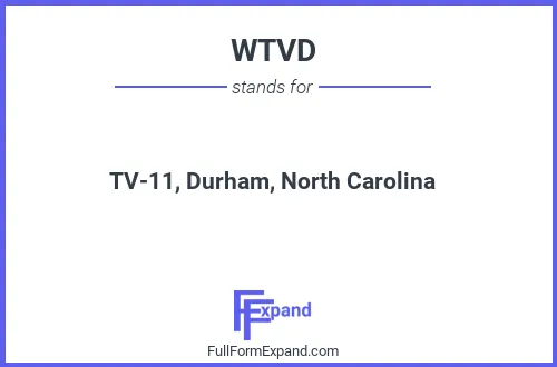 Full form of WTVD