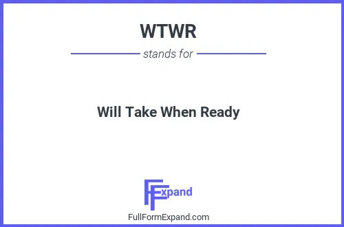 Full form of WTWR