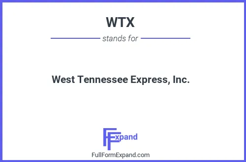 Full form of WTX