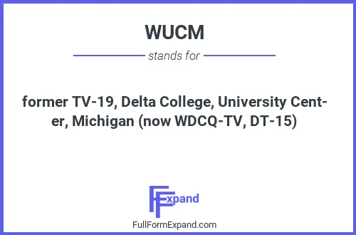 Full form of WUCM