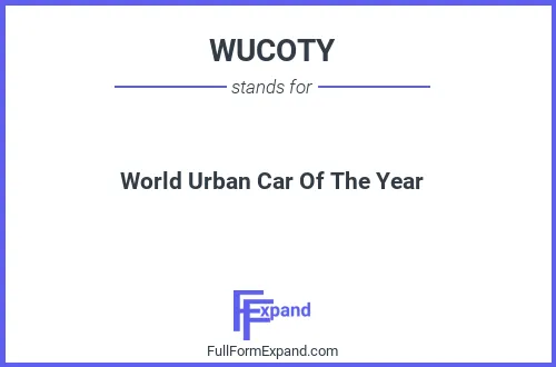 Full form of WUCOTY
