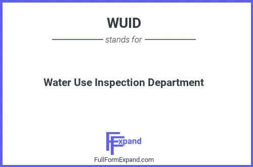 Full form of WUID