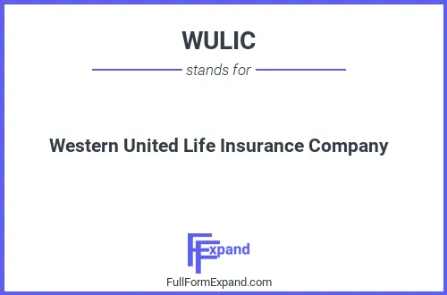 Full form of WULIC