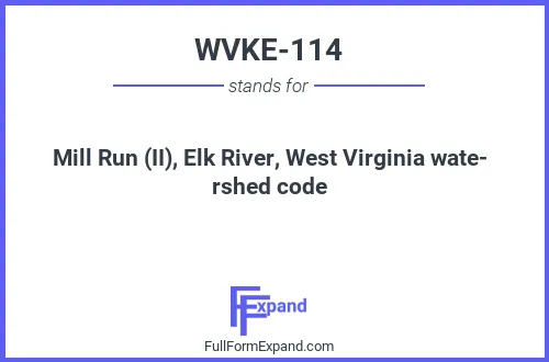 Full form of WVKE-114