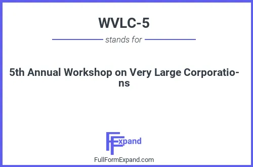 Full form of WVLC-5