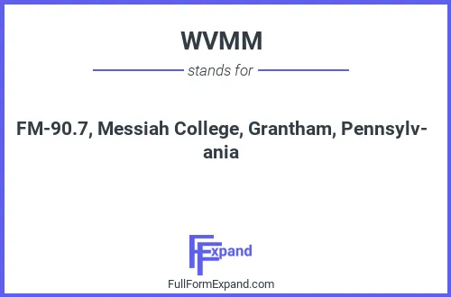 Full form of WVMM