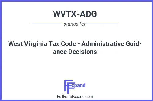 Full form of WVTX-ADG