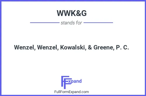 Full form of WWK&G