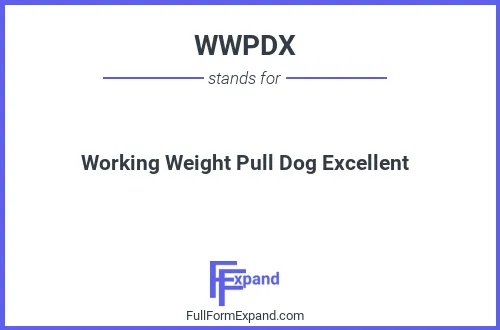 Full form of WWPDX