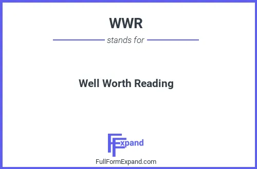 Full form of WWR