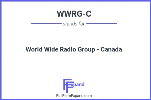 Full form of WWRG-C