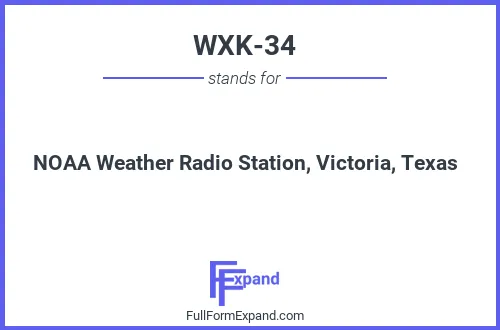 Full form of WXK-34