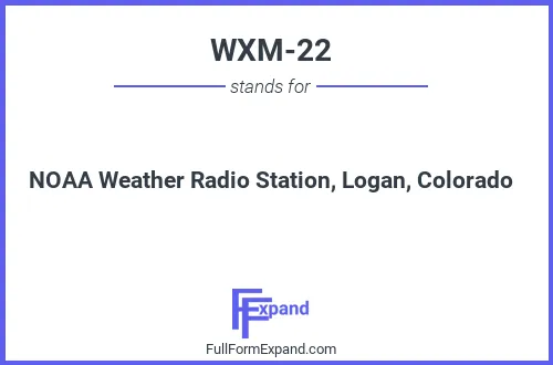 Full form of WXM-22